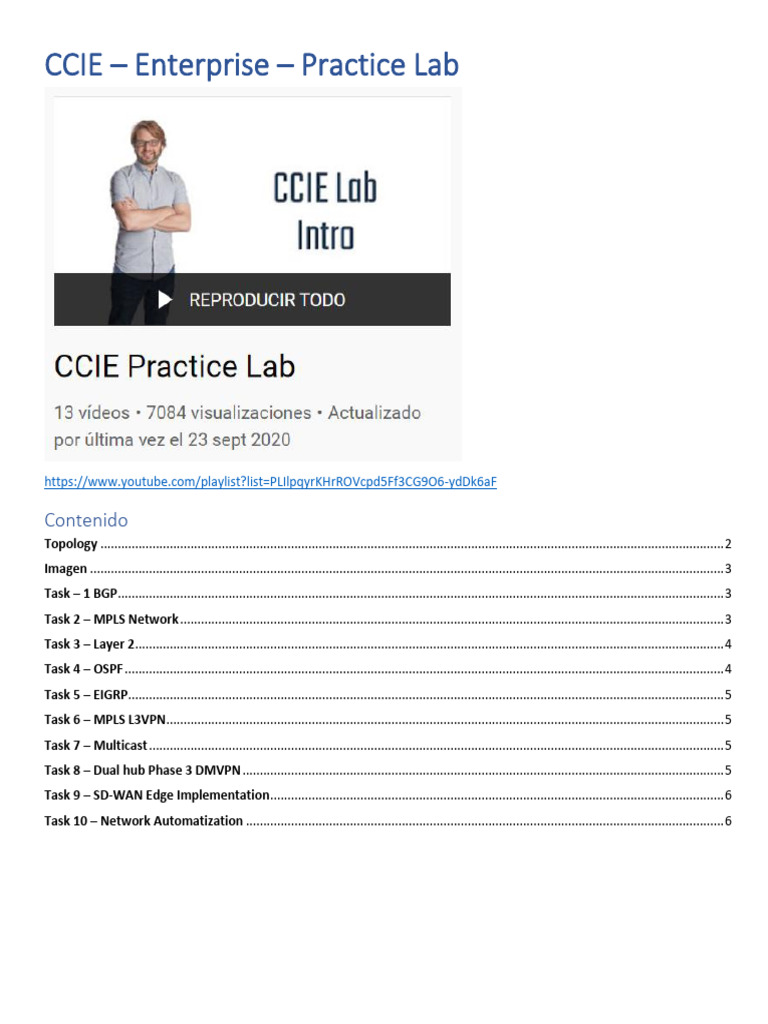 CCIE Enterprise Practice Lab Guide | PDF | Networking | Multiprotocol ...
