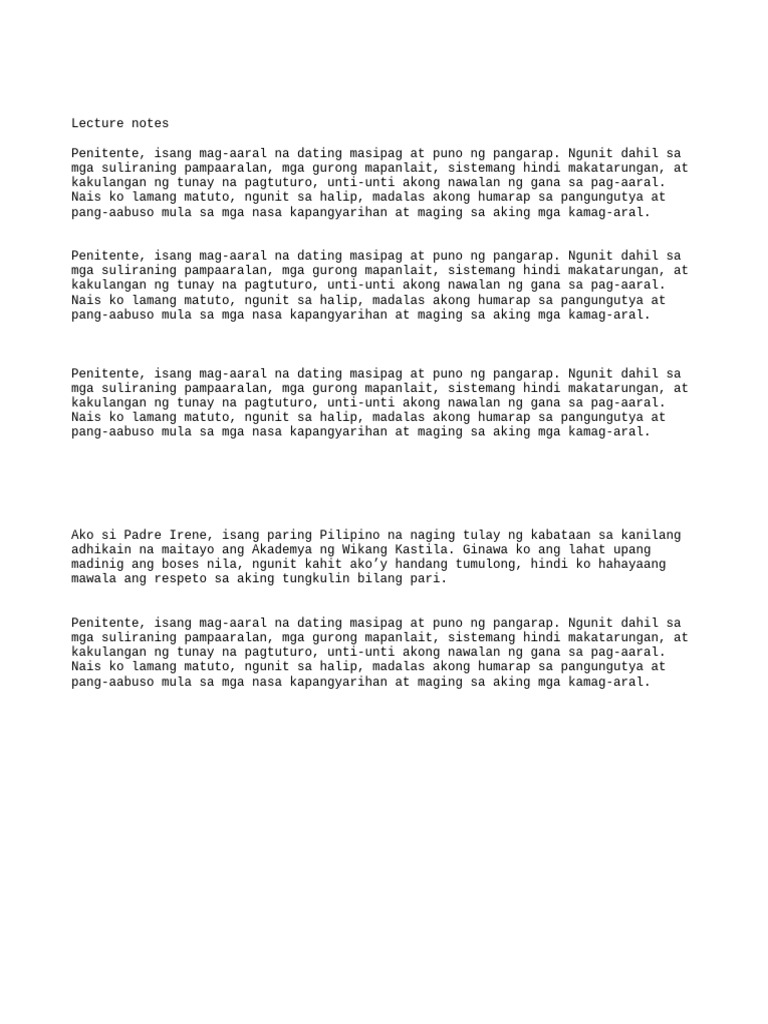 Lecture Notes | PDF