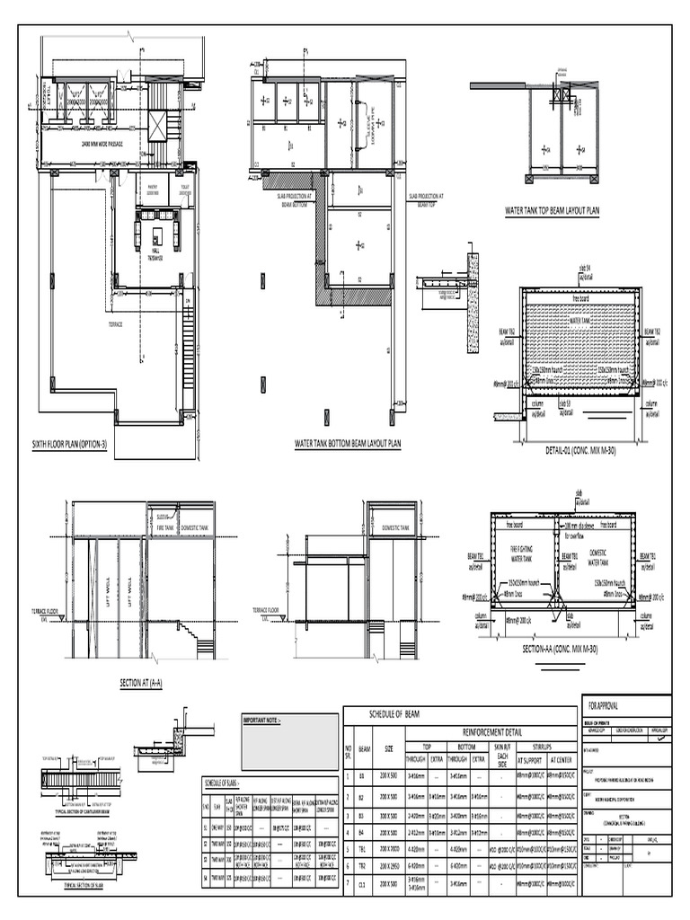 Construction Details for Tanks and Slabs | PDF | Structural Engineering ...