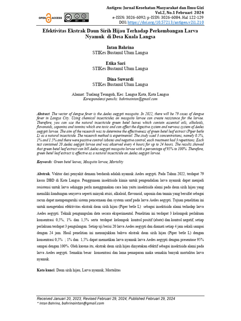 Antigen-+Vol 2,+no 1+Februari+2024+Hal+122-129 | PDF