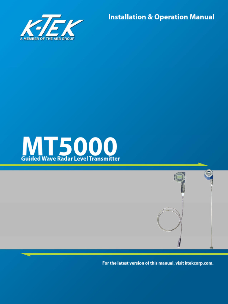 MT5000 Level Transmitter Manual | PDF | Radar | Telecommunications ...
