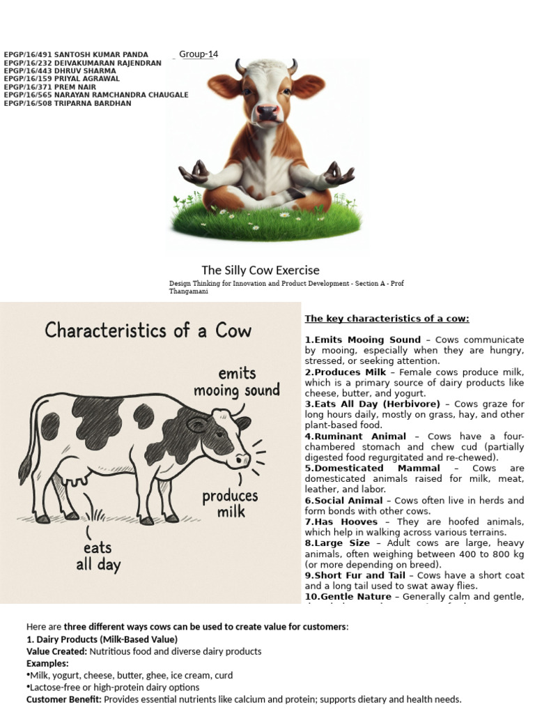 SillyCowExcercise Group14 | PDF | Manure | Cattle