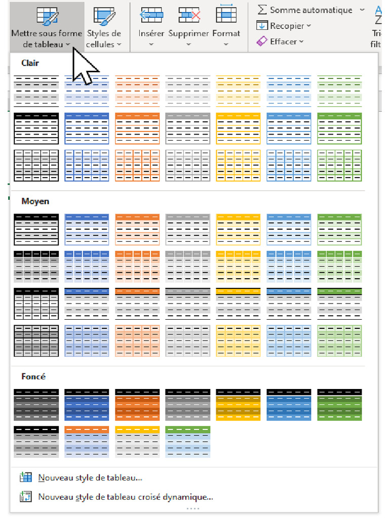 Mettre Sous Forme de Tableau | PDF