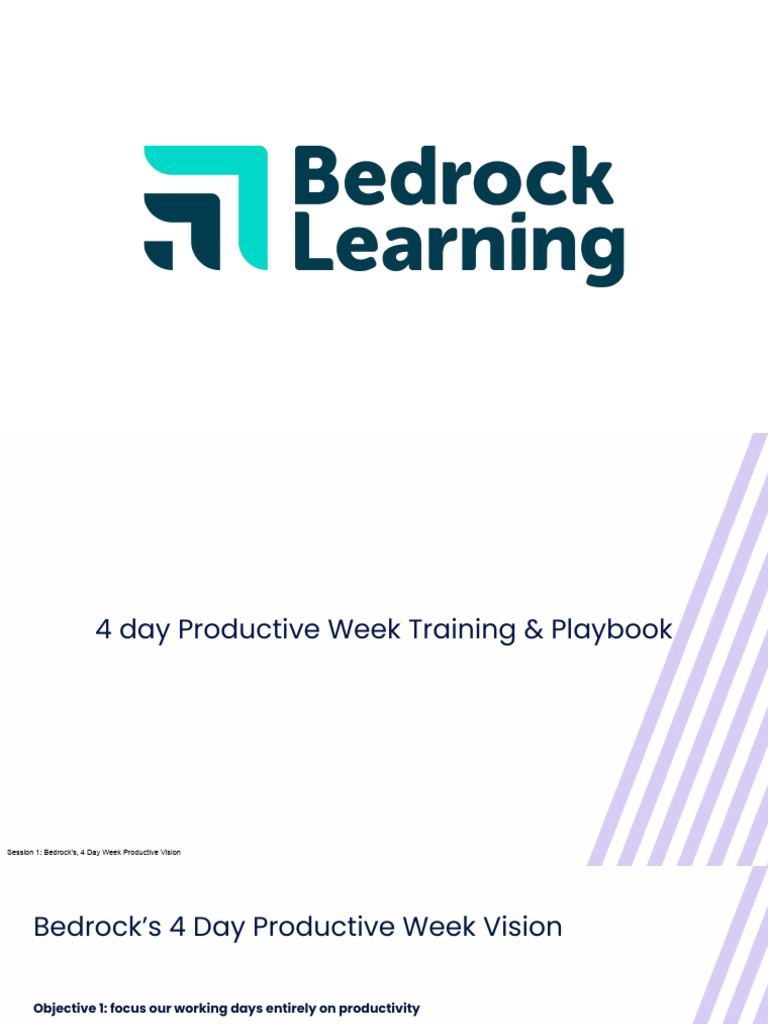 Bedrock Learning Productivity Playbook | PDF | Attention | Cognitive ...