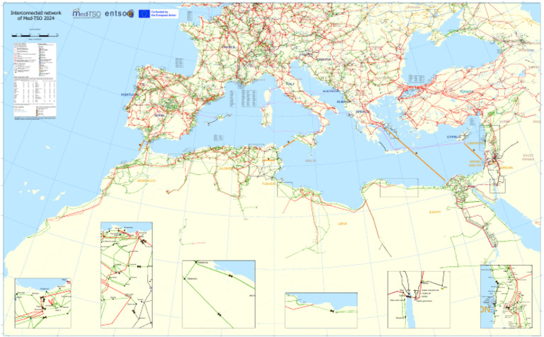 Med Tso Entsoe Map of The Interconnected Electricity Transmission ...