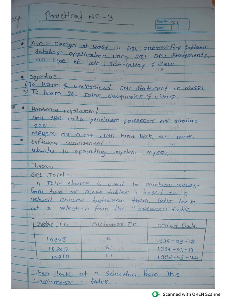 DBMS 3rd Practical | PDF