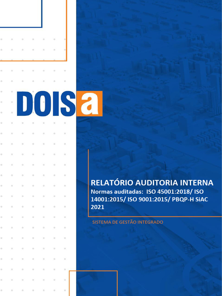 Relatório de Auditoria Interna ISO 45001/14001/9001 | PDF | Desperdício ...