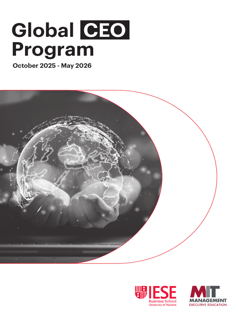 Global CEO Program Overview 2025-2026 | PDF | Innovation | Chief ...