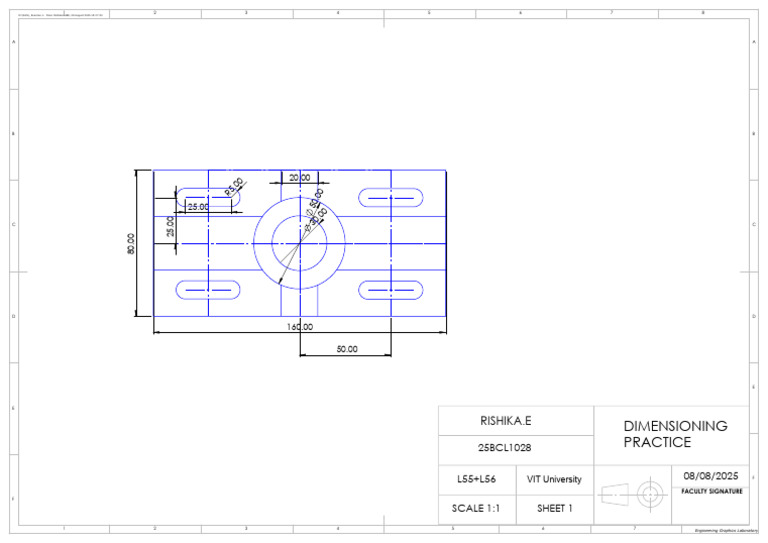 Engineering Graphics Dimensioning Practice | PDF