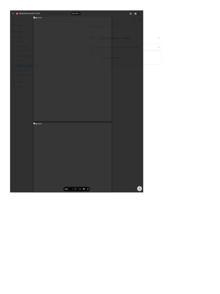 Digital Devices Notes for ICT Class | PDF
