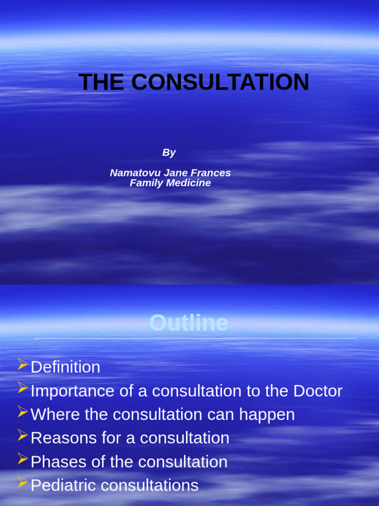 Consultation | PDF