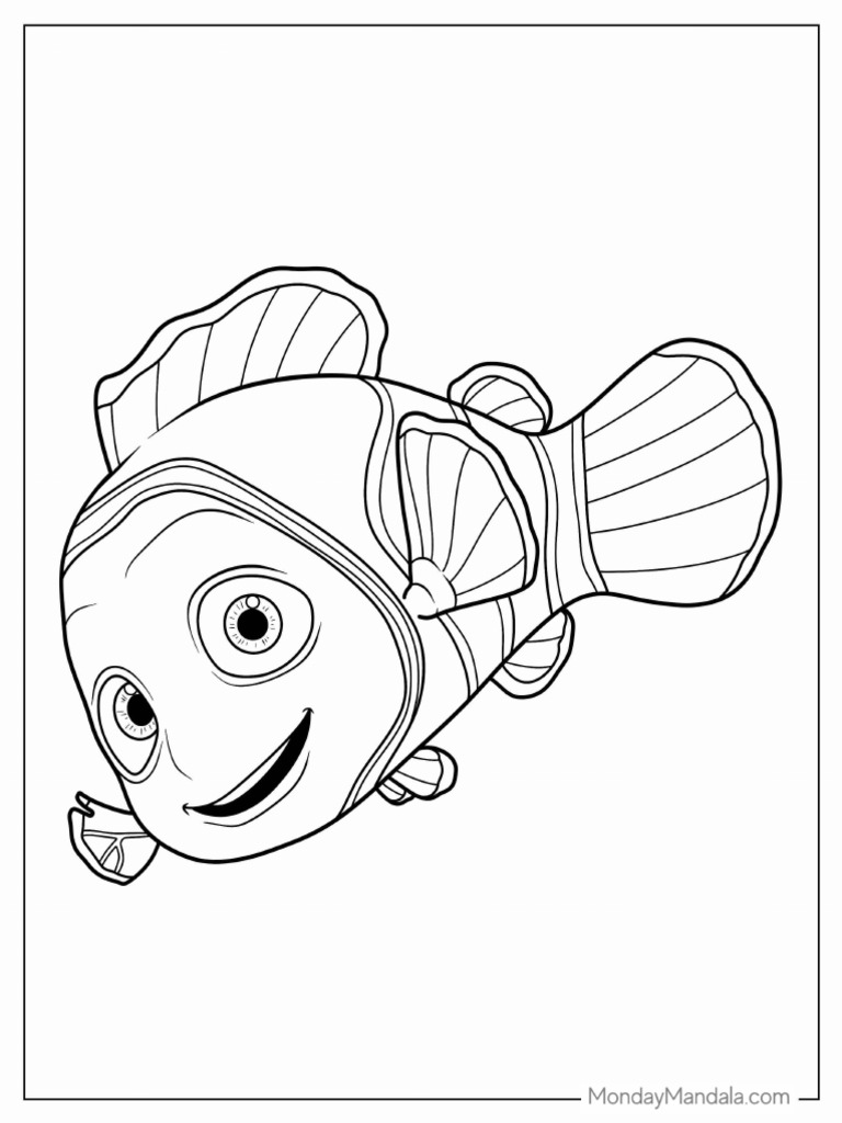 Nemo Coloring Page For Kids | PDF