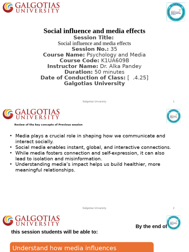 Media Influence on Social Interaction | PDF | Social Psychology | Cognition