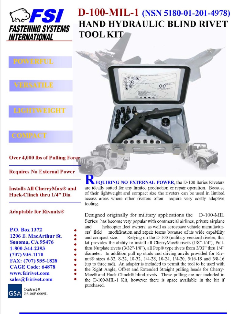 Fsi D-100-Mil-1 | PDF