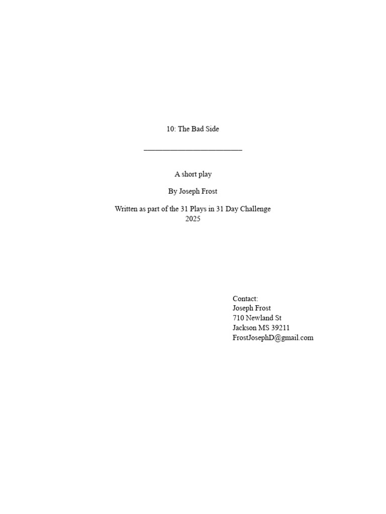10 Bad Side | PDF