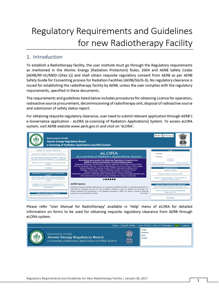Radiotherapy Facility Regulatory Guidelines | PDF | Radiation Therapy ...