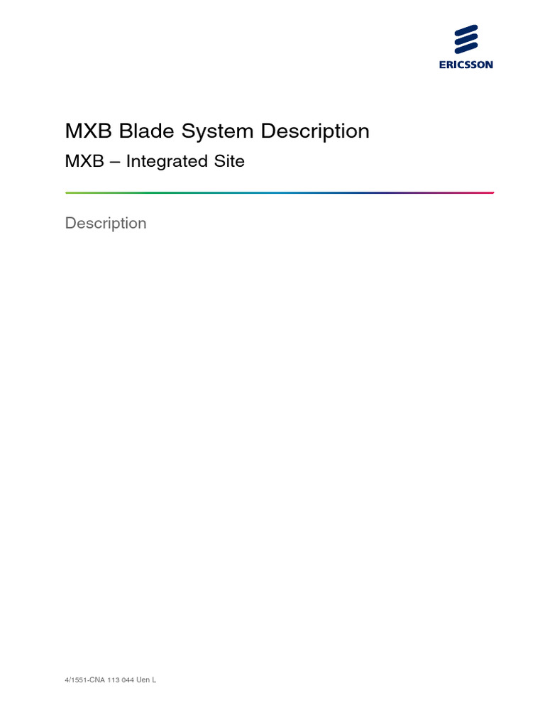 MXB Blade System Overview and Features | PDF | Network Switch | Ethernet