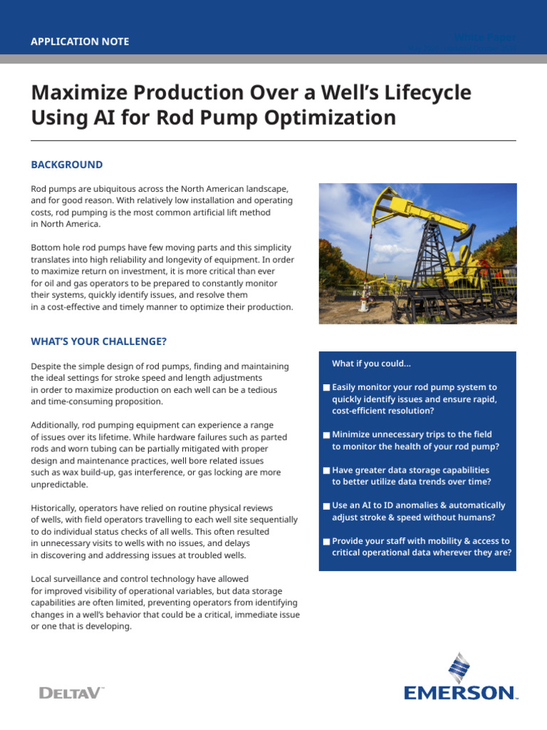 AI-Driven Rod Pump Optimization Guide | PDF | Pump | Artificial ...