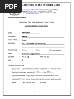 NWU PR02 Form for WIL Registration | PDF | Distance Education | Learning