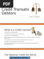 Grade 9 Accounting: Debtors & Creditors | PDF | Debits And Credits ...