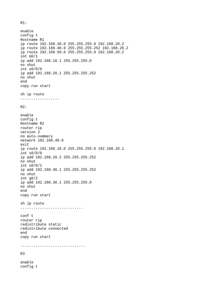 Router Configuration and IP Routing Guide | PDF