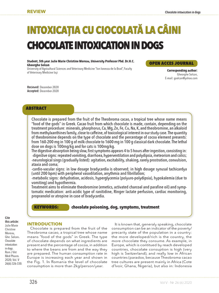 Picture Idea: Chocolate Intoxication In Dogs Pdf