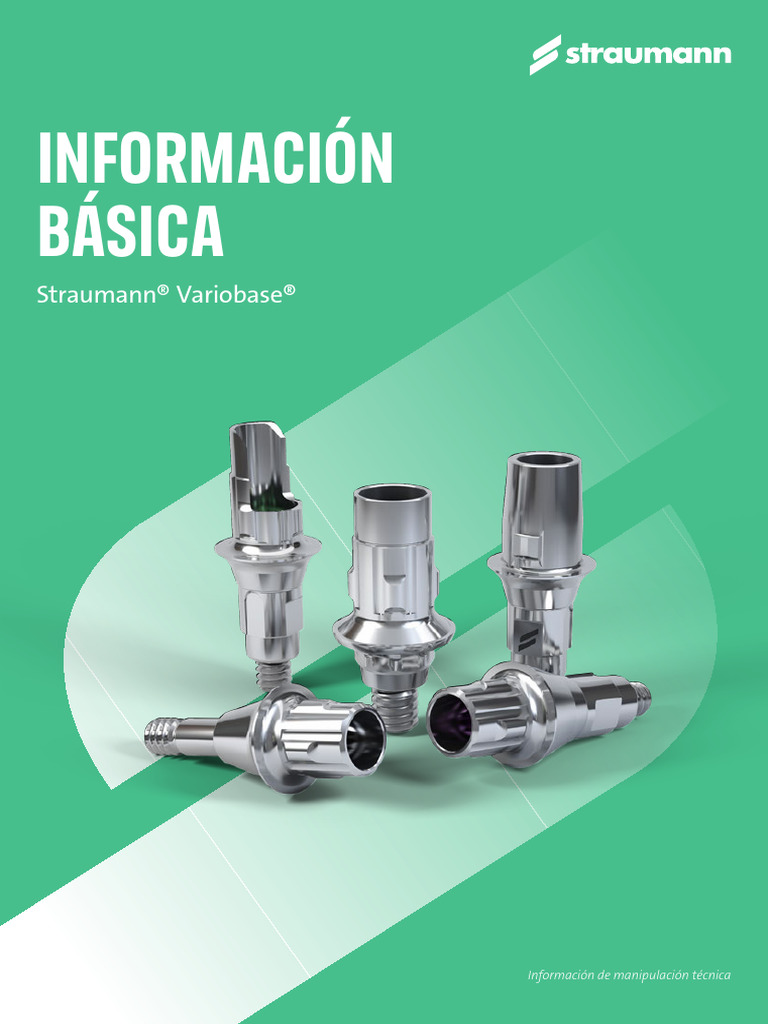 Guía de Uso de Straumann Variobase | PDF | Software | Tornillo