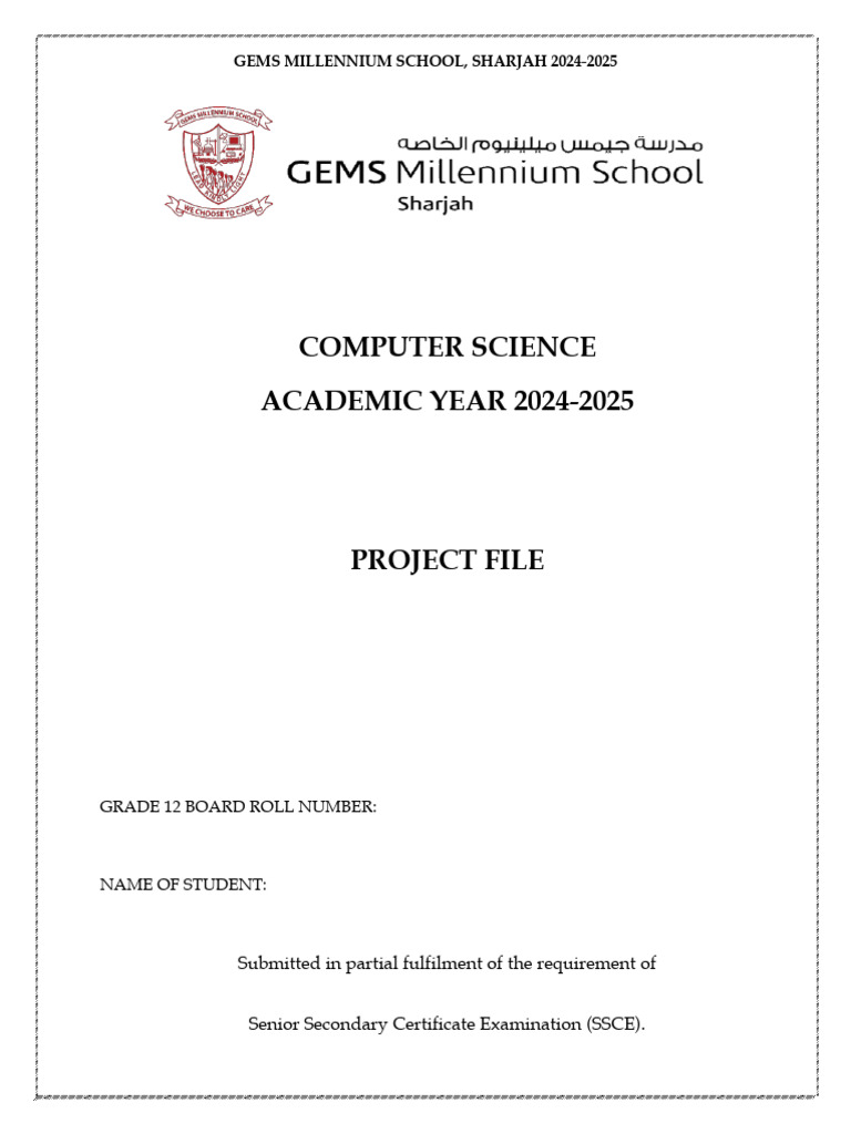 Cs Project Farya New Edition FRRRR | PDF | Computing | Software Engineering