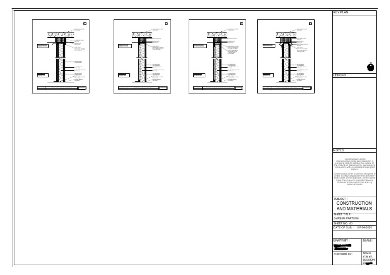 Construction Joint Design Details | PDF | Drywall | Civil Engineering