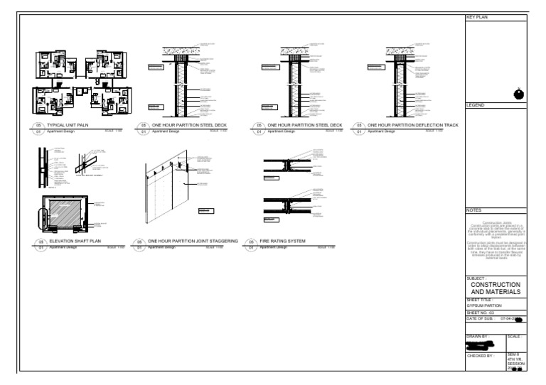 Construction Joints and Fire Ratings | PDF | Drywall | Bedroom