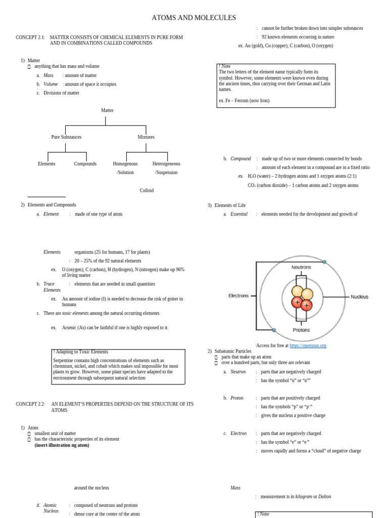 Atoms, Molecules, and Chemical Bonds | PDF | Chemical Bond | Atomic Orbital
