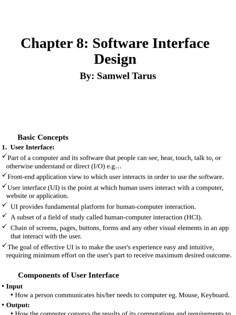 CSC 226 Chapter 8 Uid | PDF | Graphical User Interfaces | User Interface