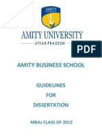 Dissertation Guidelines 2012