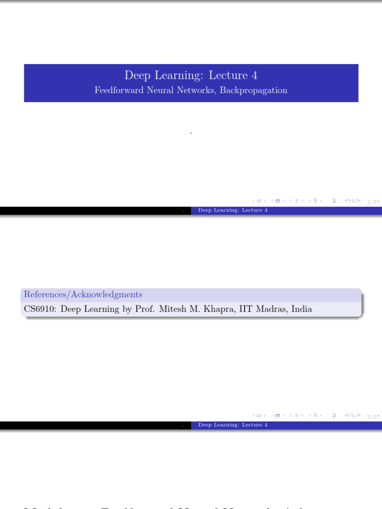 Feedforward Neural Networks Overview | PDF | Deep Learning | Applied ...