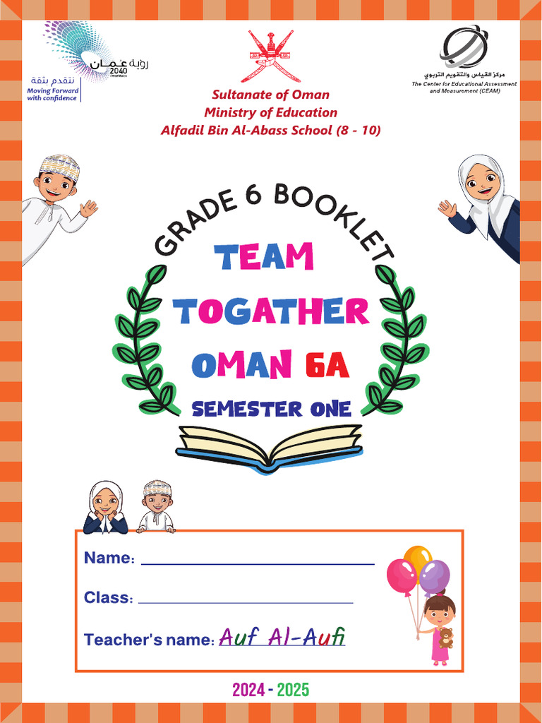 Grade 06 Booklet Sem 01 2024-2025 | PDF