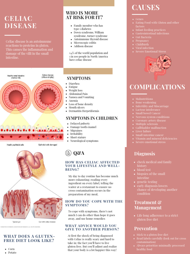 Celiac Disease Brochure | PDF | Coeliac Disease | Autoimmune Disease