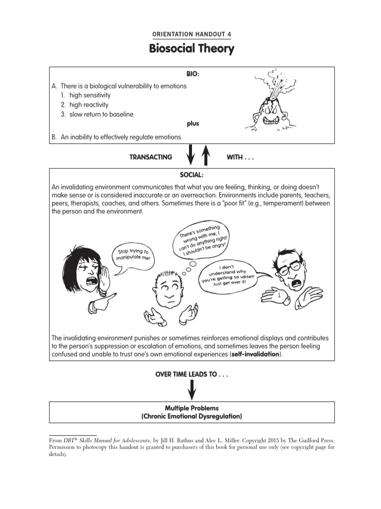 Biosocial Theory of Emotional Dysregulation | PDF