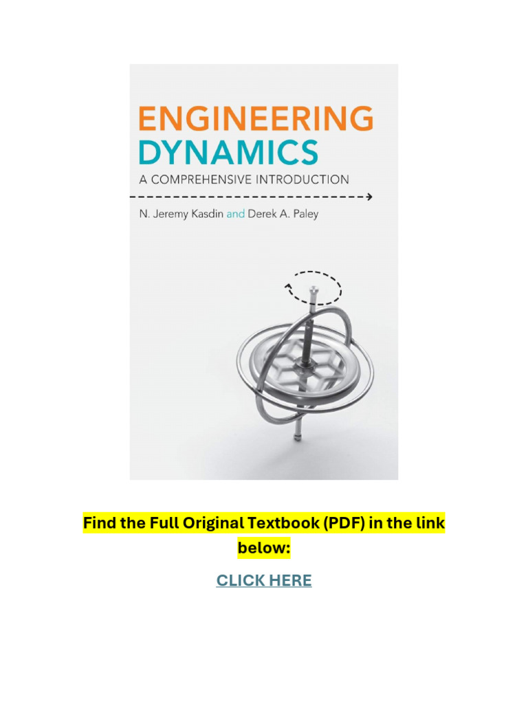 Engineering Dynamics A Comprehensive Introduction | PDF | Rotation ...