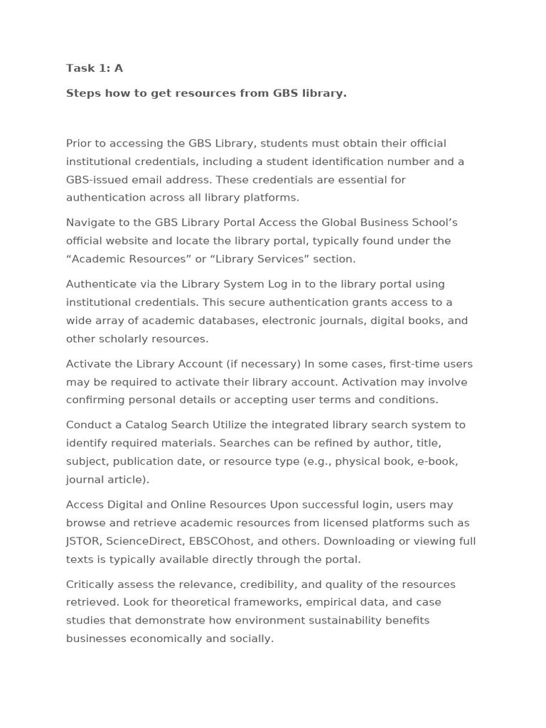 Accessing GBS Library and Zotero Guide | PDF | Sustainability | Libraries