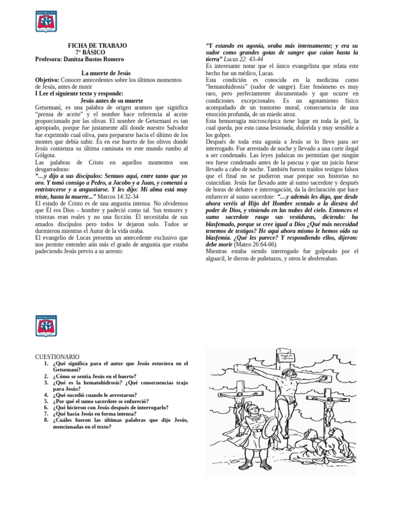Últimos momentos de Jesús en Getsemaní | PDF | Jesús | Juan el apóstol
