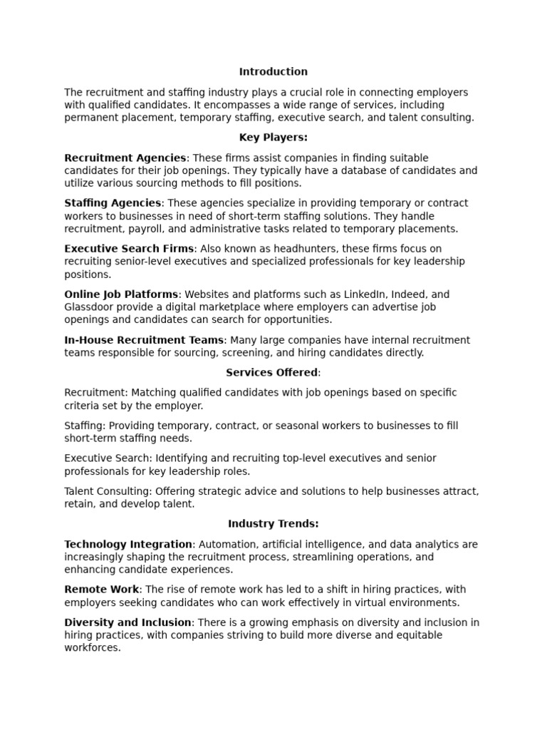 Sales Training for Staffing Agencies | PDF | Recruitment | Human ...