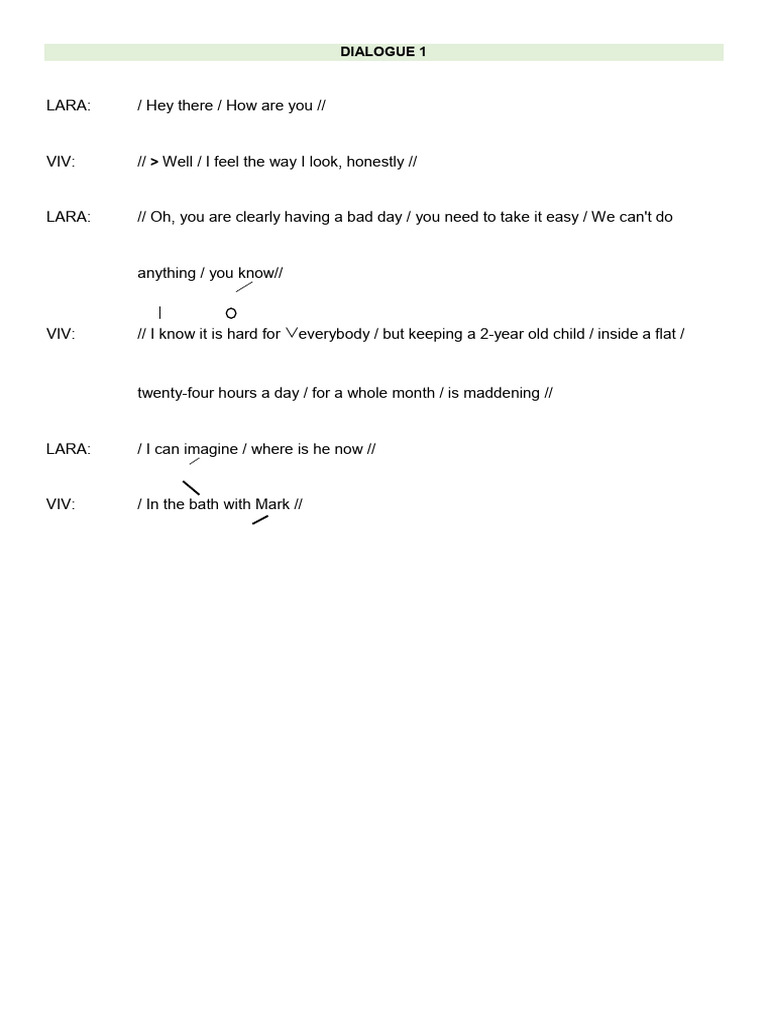 Everyday Dialogues for Practice | PDF