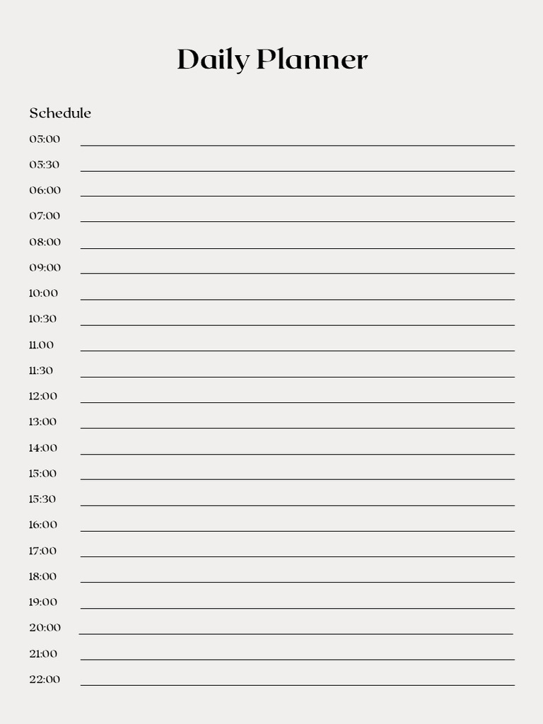 Daily Planner | PDF