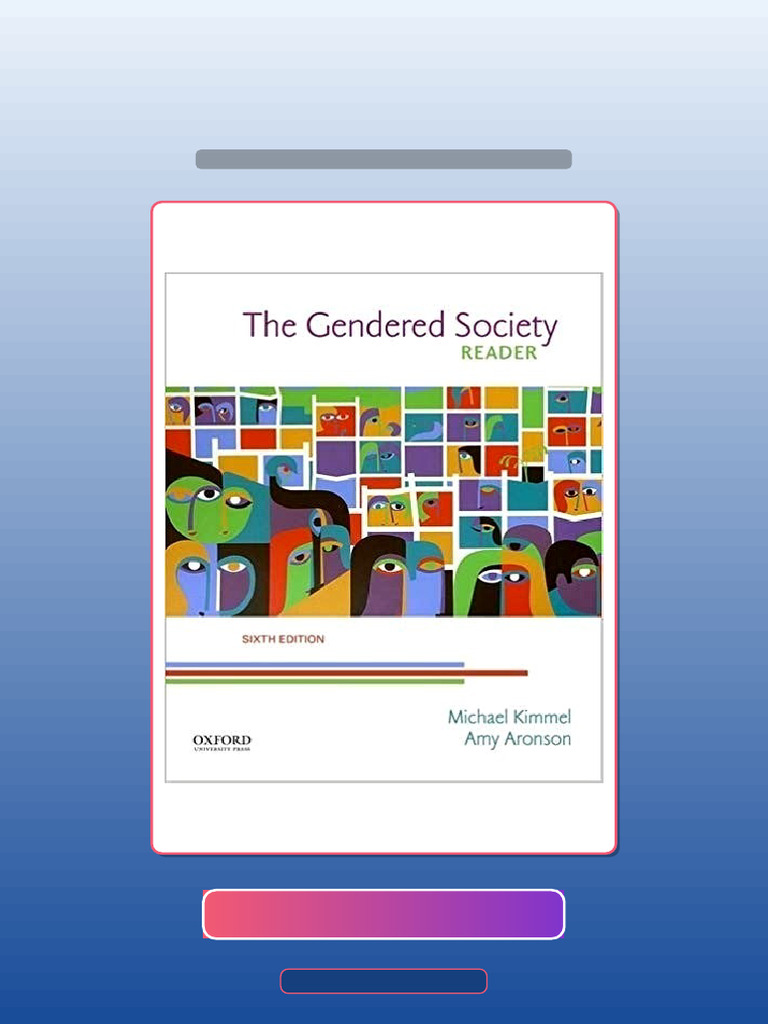 The Gendered Society Reader 6th Edition Ebook and TestBank Bundle ...