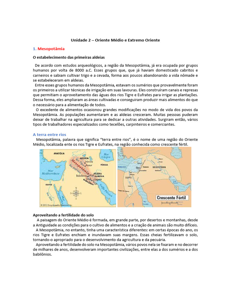 História da Mesopotâmia e suas Civilizações | PDF | Mesopotâmia | Suméria