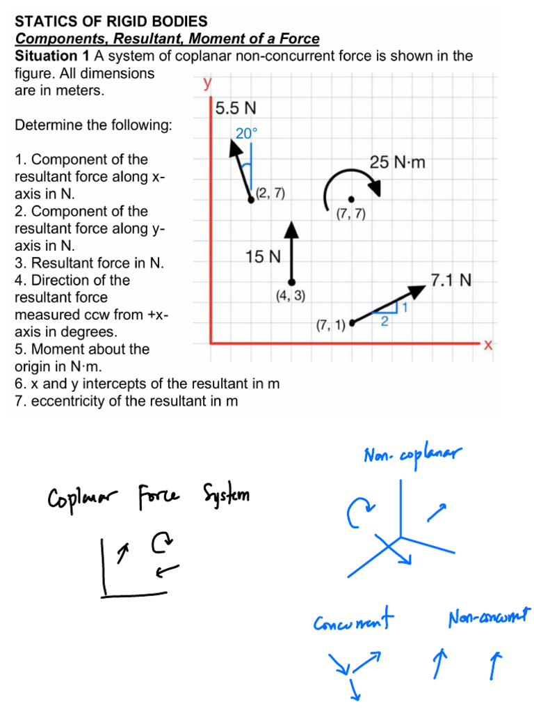 Forces and Equilibrium Analysis | PDF