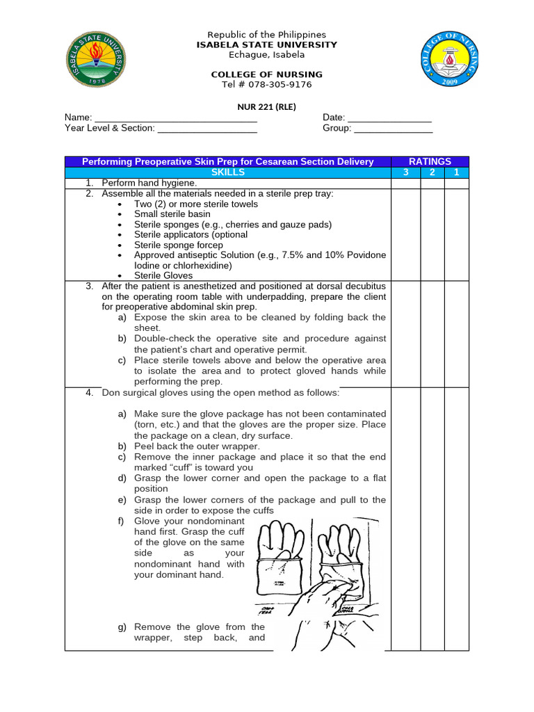 Preoperative Skin Prep for Cesarean | PDF | Hand Washing | Surgery