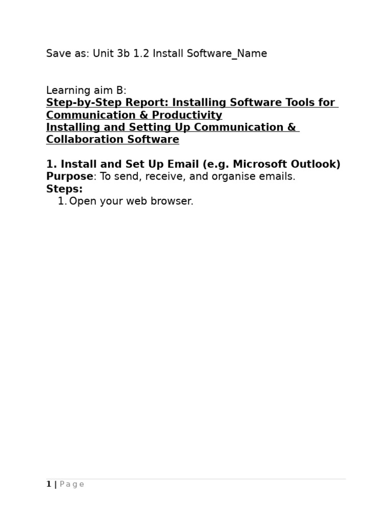 Install Communication Software Guide | PDF | Microsoft Outlook ...