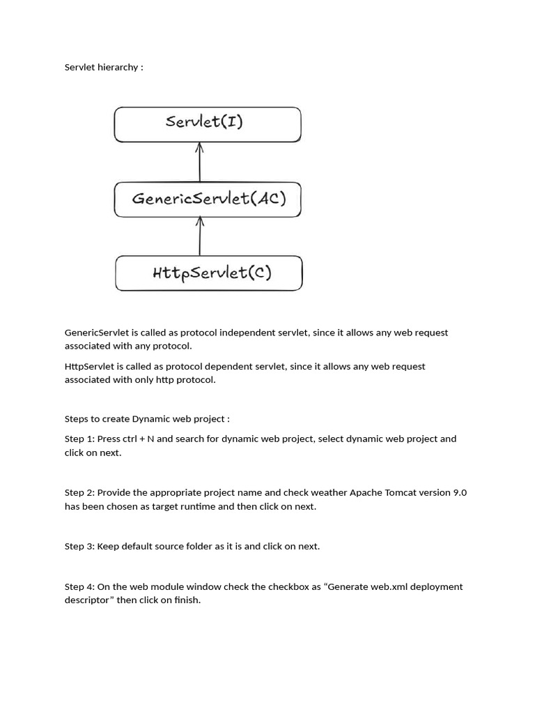 Servlets and Dynamic Web Project Setup | PDF