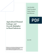 Agricultural Demand Linkages and Growth Multiplier in Rural Indonesia